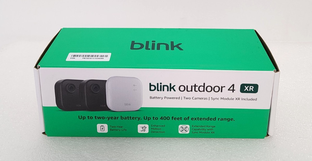Blink Outdoor 4 XR Wireless Security 2 Camera System with XR Sync Module NEW!