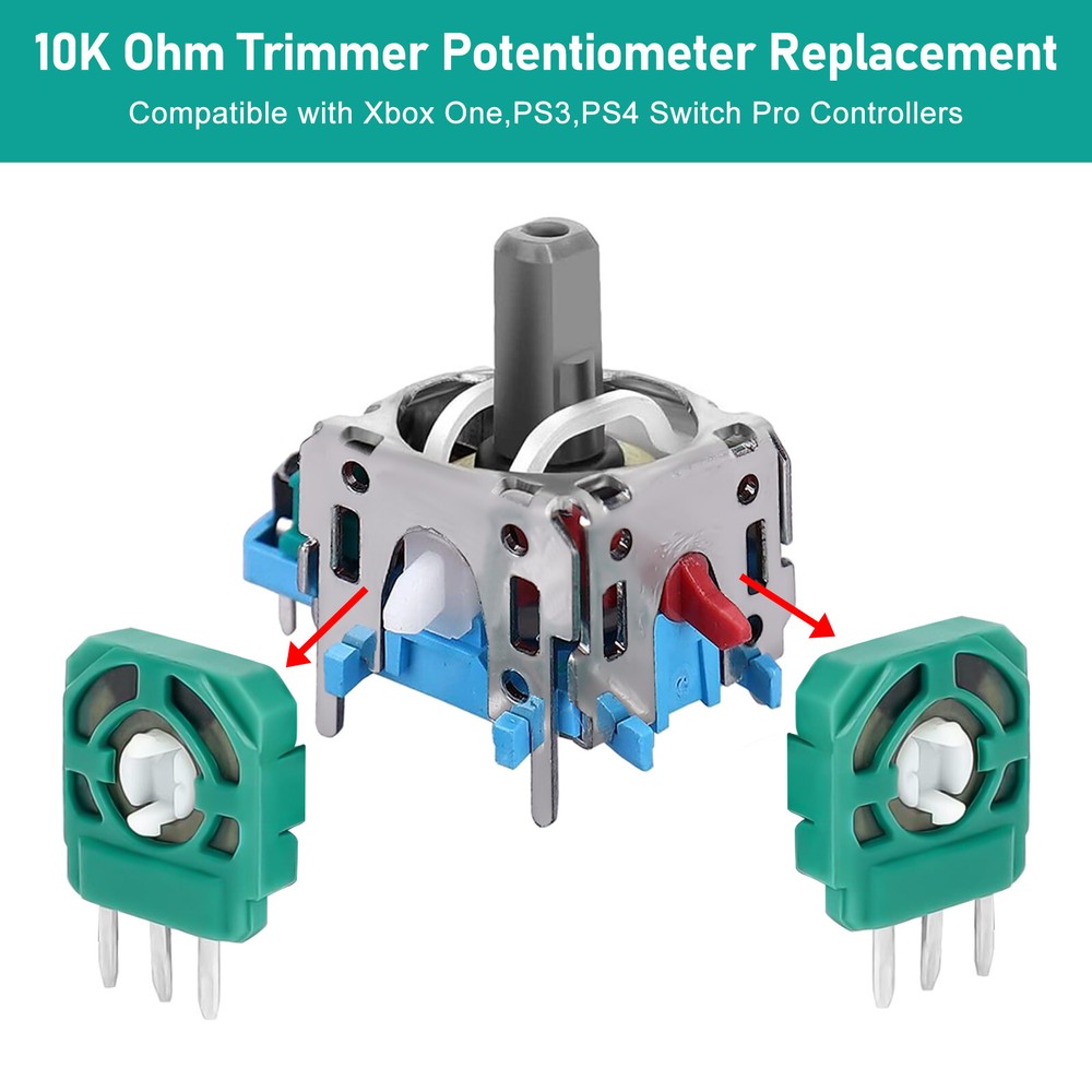 20 Pcs Analog Joystick Potentiometer for Xbox One PS3 PS4 Switch Pro Controller