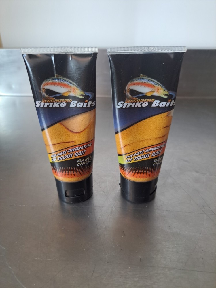 (2 Tubes) Engineered Strike Baits Fish Attractant - Garlic Chomp