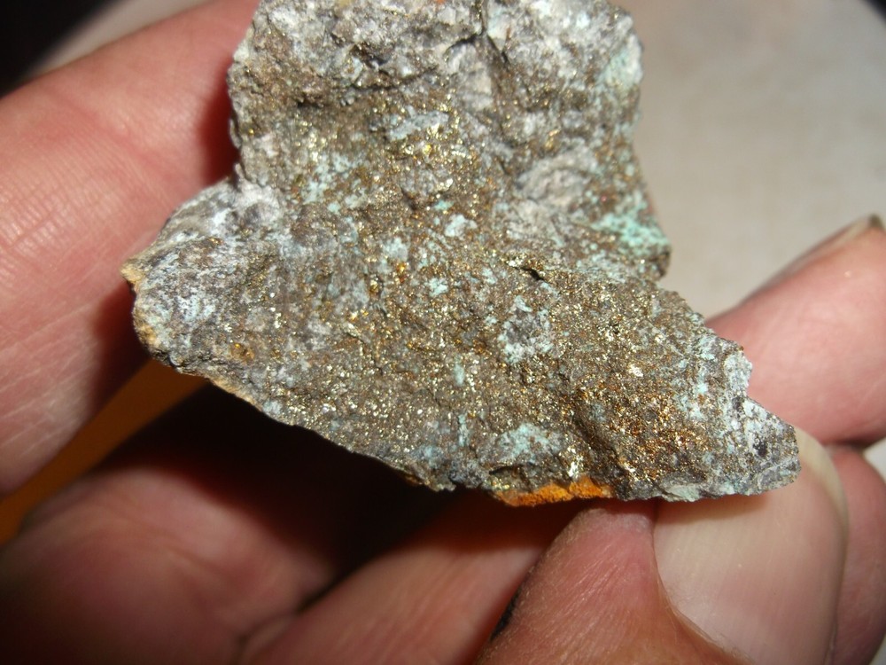 Gold, silver, copper, 58 grams samples ,ore high grade .