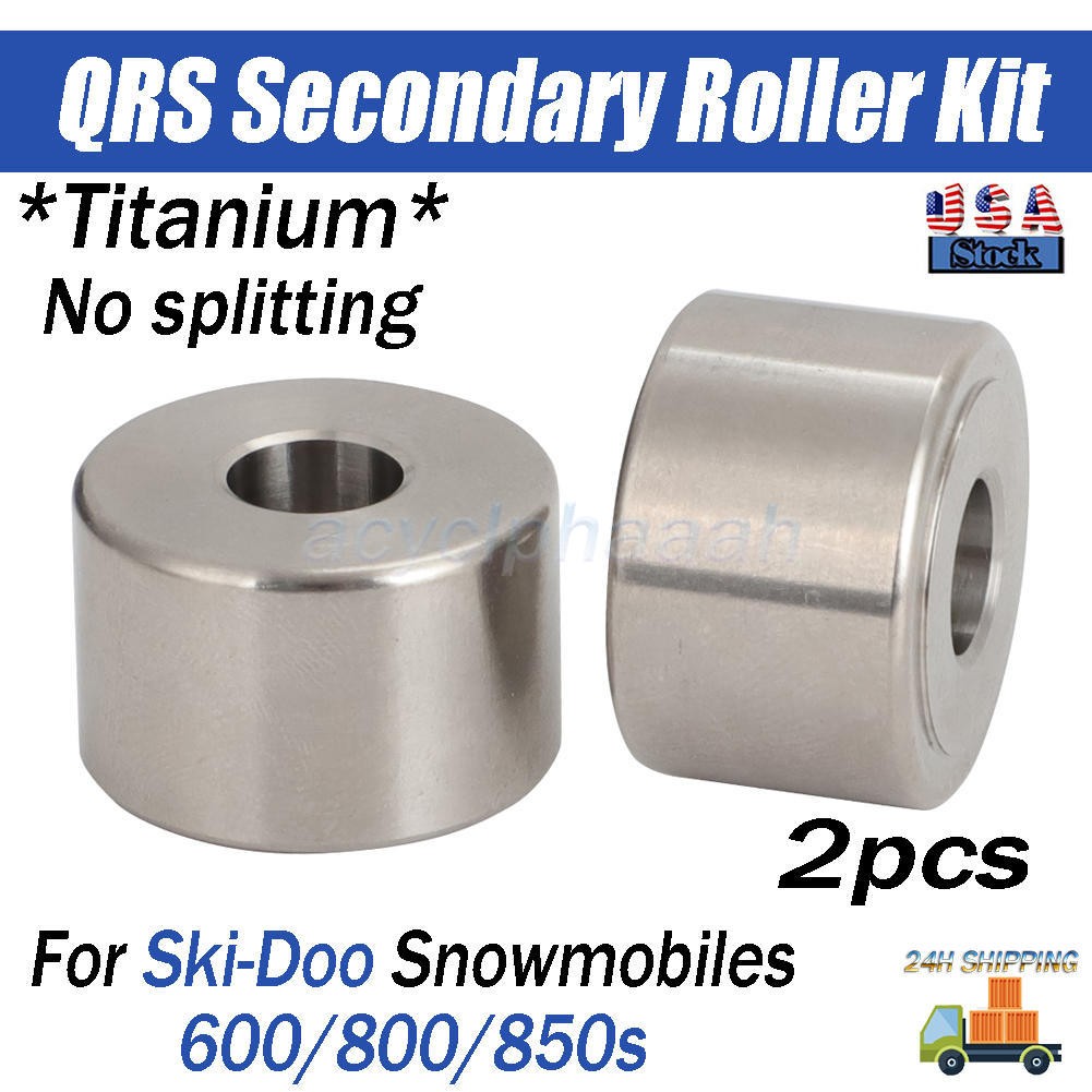 For Ski-Doo Snowmobiles QRS Clutch Secondary Roller Kit Titanium REV-XP,XS,XR,XM