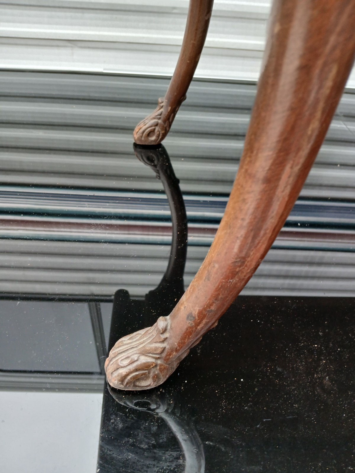 Vintage Townsend Grand Rapids French Provincial Leather Top