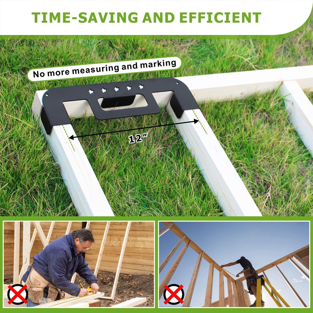 1PCS Stud Layout Tool Framing Tools 12 Inch Framing Spacing Tool, Precision Meas
