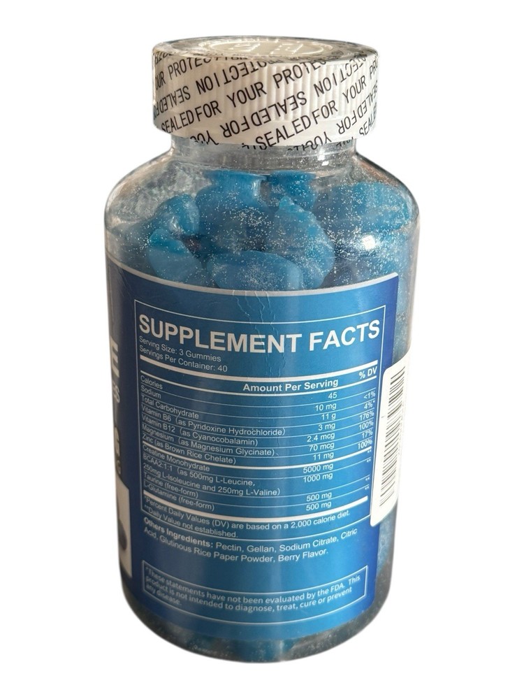 Creatine Monohydrate Gummies, 5000mg Per Serving - 120 Gummies - Ex: 3/27