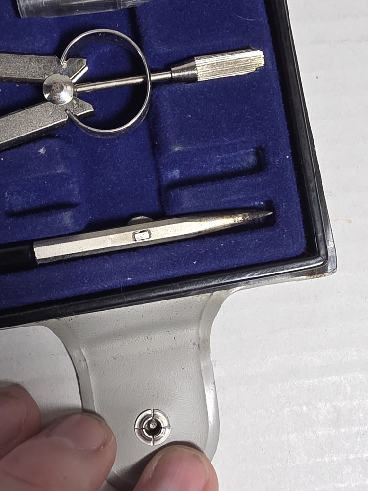 Alvin Precision Drawing Instruments Set in Case Compass 995B Germany - Read
