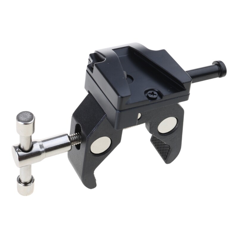 Multipurpose Metal Handled V Bracket for Mounting on Light Stands and Tables