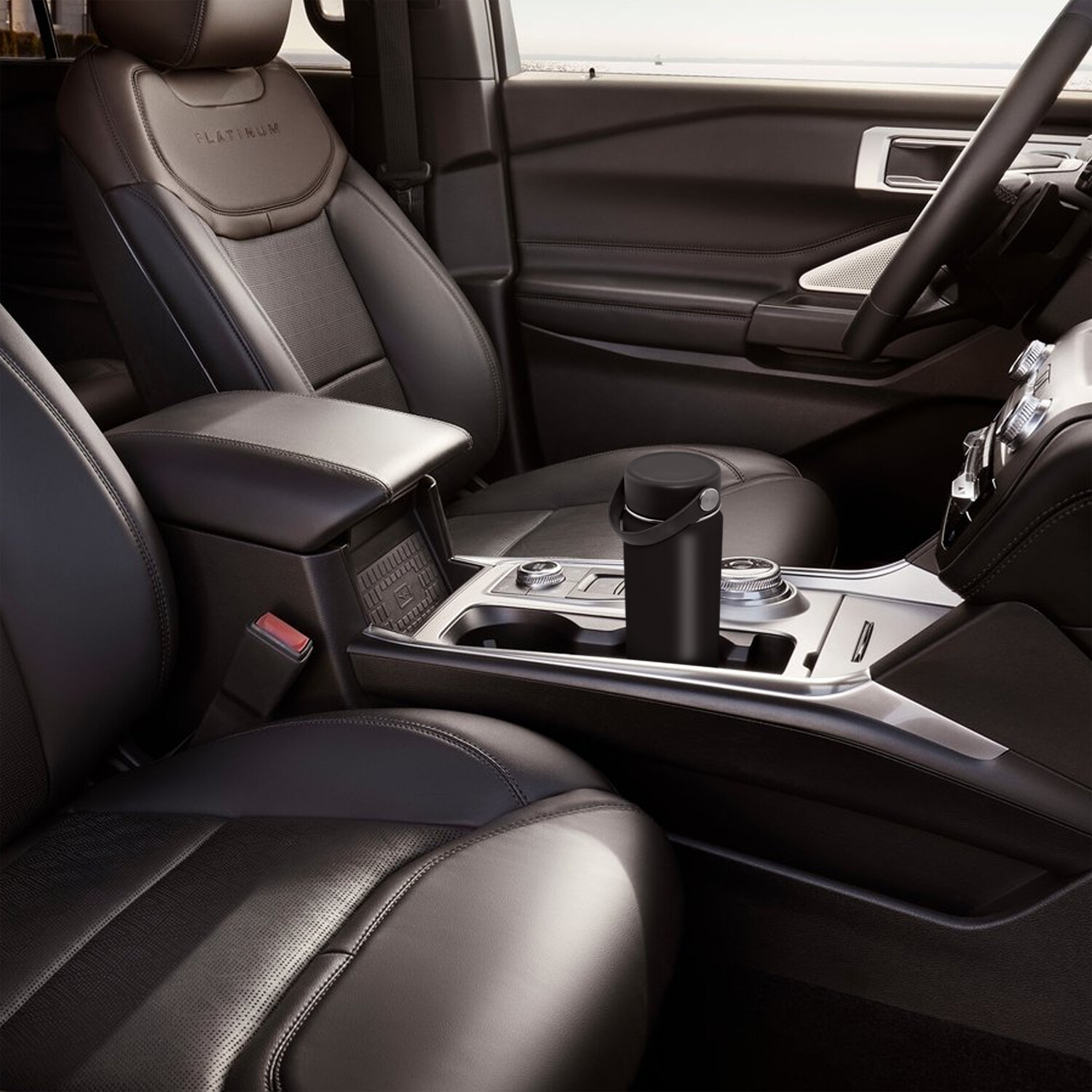 Ford Focus ST 18 oz Insulated Black Stainless Steel Travel Tumbler Mug