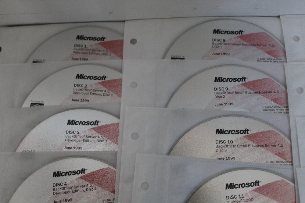 1999 MSDN BackOffice Test Platform Software 1 thru 16 and 19 thru 21