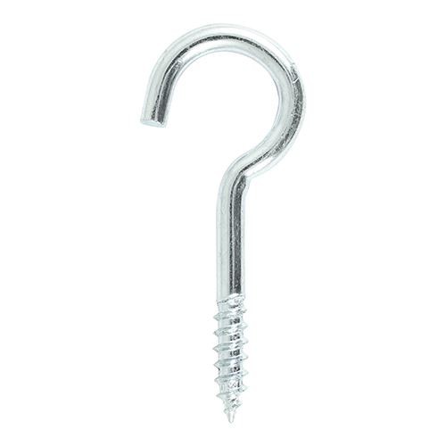 Timco - Crochets à vis - Zinc (80mm)