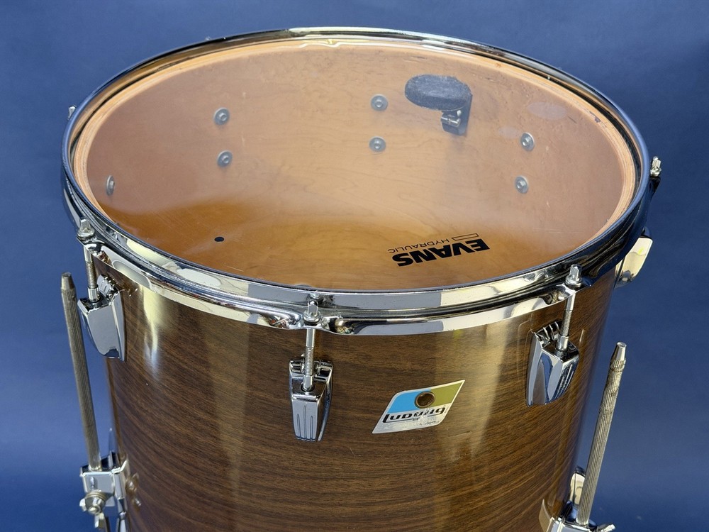 B/O Badge(pointed) Ludwig 16x16 Floor Tom Walnut Cortex