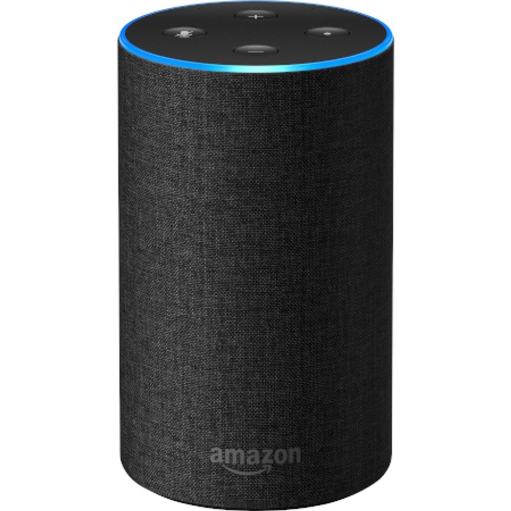 Amazon - Echo (2nd Gen) - Smart Speaker with Alexa - Charcoal Fabric