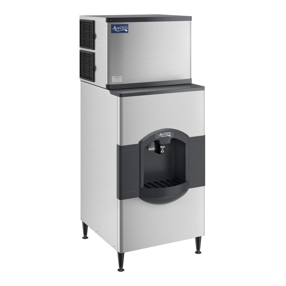 30" Air Cooled Modular Full Cube Ice Machine with Ice Dispenser - 497 lb.