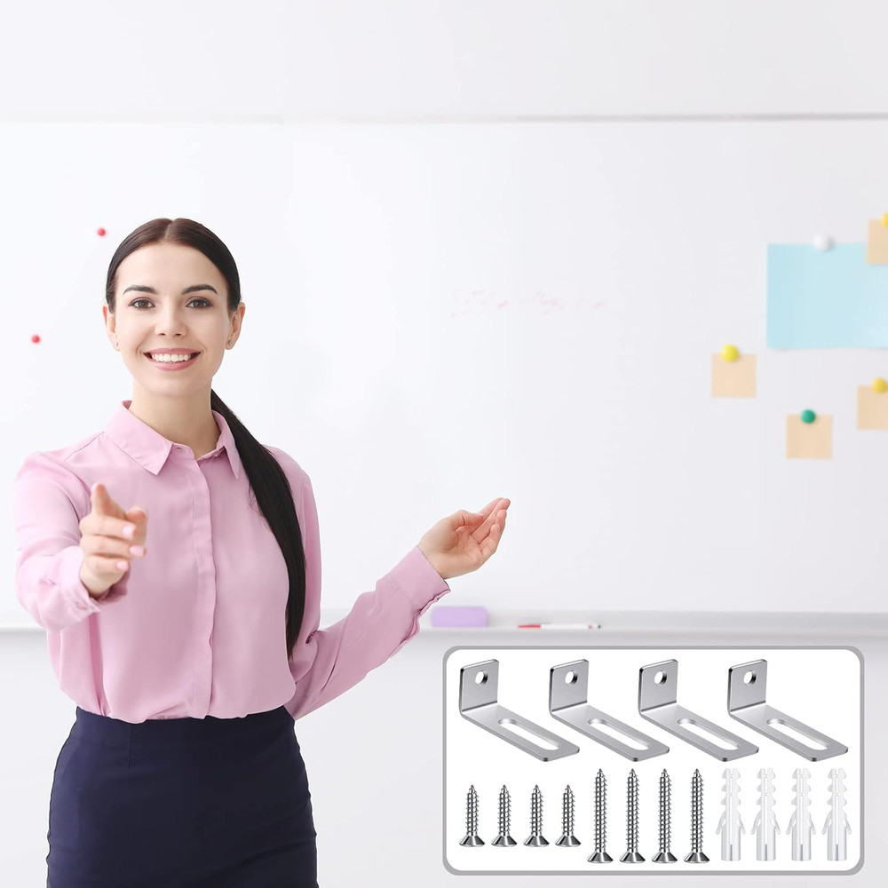 20 Set Whiteboard Brackets Whiteboard Installation Hardware Kit Mounting Wall Ha