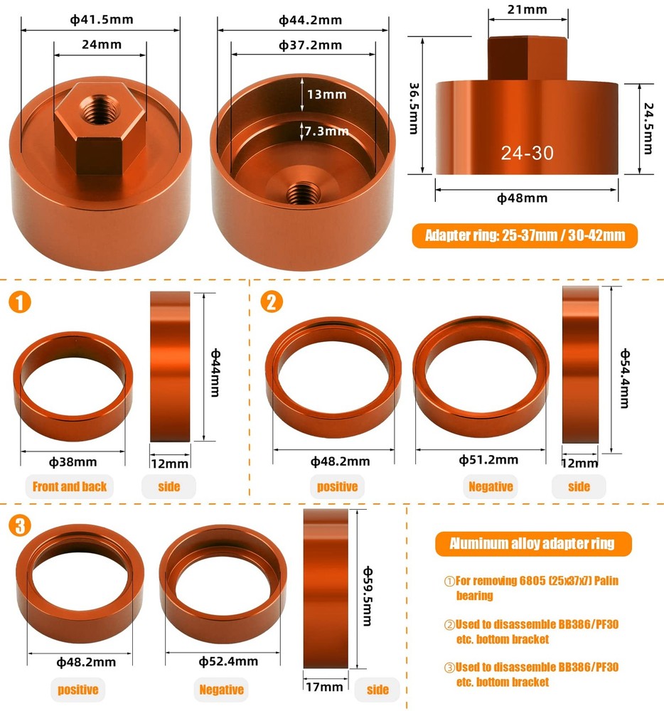 OugeWood Large, PRO Press-Fit Bottom Bracket Installation/Removal Tool