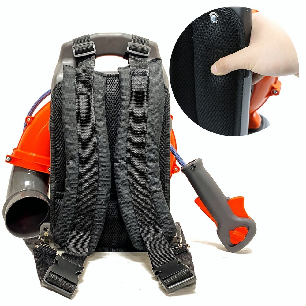 Backpack Leaf Blower Gas Powered Snow Blower 665 CFM 43CC 2-Stroke Engine 3HP