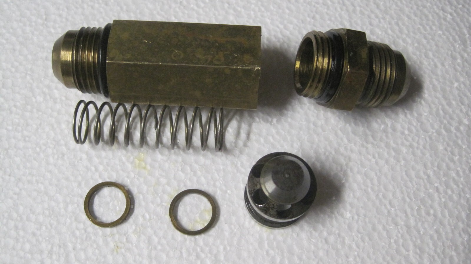 Enderle #8 Brass Check Valve Poppet 8AN blower dragster drag boat fuel