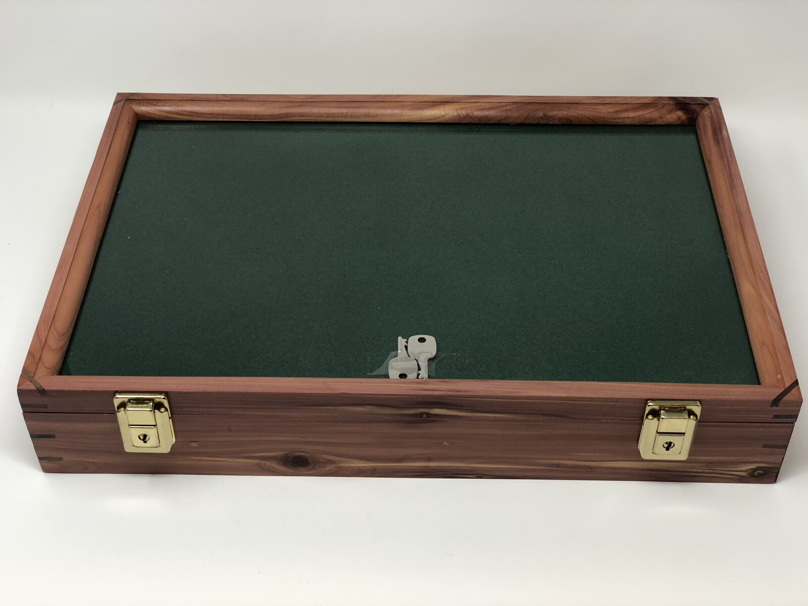 Cedar Wood Display Case 12 x 18 x 3 for Arrowheads Knifes Collectibles & More