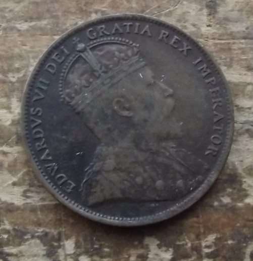 1909 NEWFOUNDLAND ONE CENT LOT 8-Z