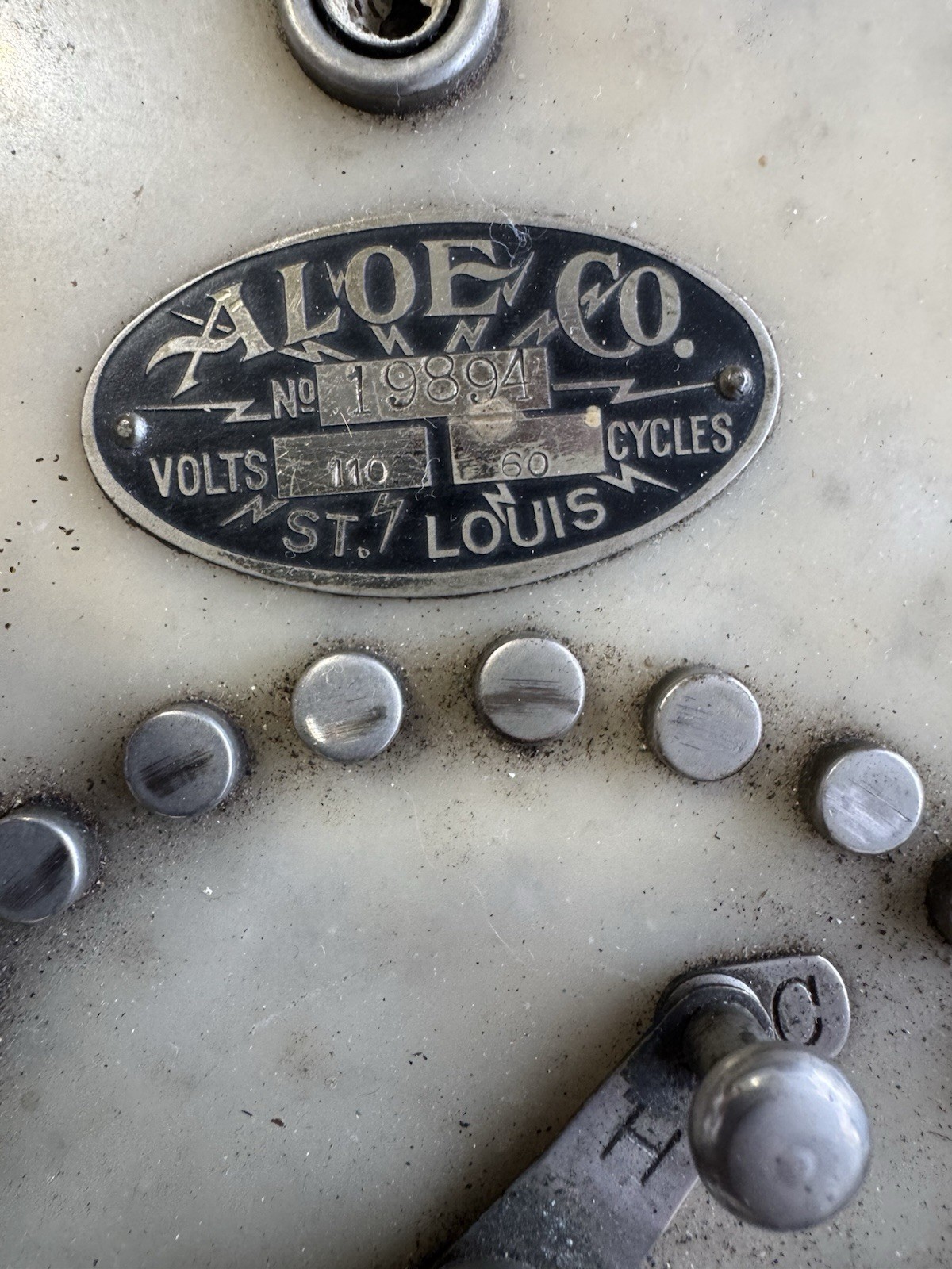 1910 ELECTRO SHOCK THEROPY MACHINE Aloe Co Antique Rare W/ Extra