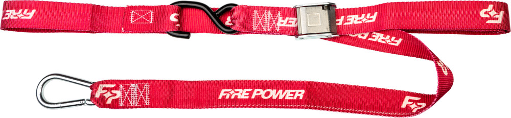 FIRE POWER Fits 1.5-inch Tie Down Soft Tie Red, 2 Pack For Securing Cargo