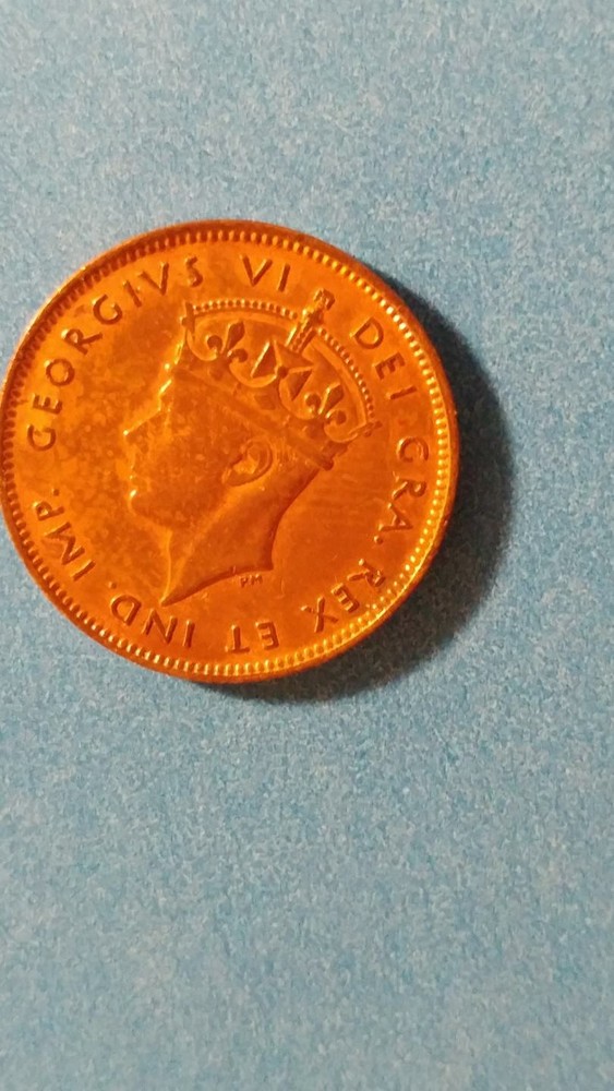 1941C Newfoundland Red One 1 Cent Penny Coin