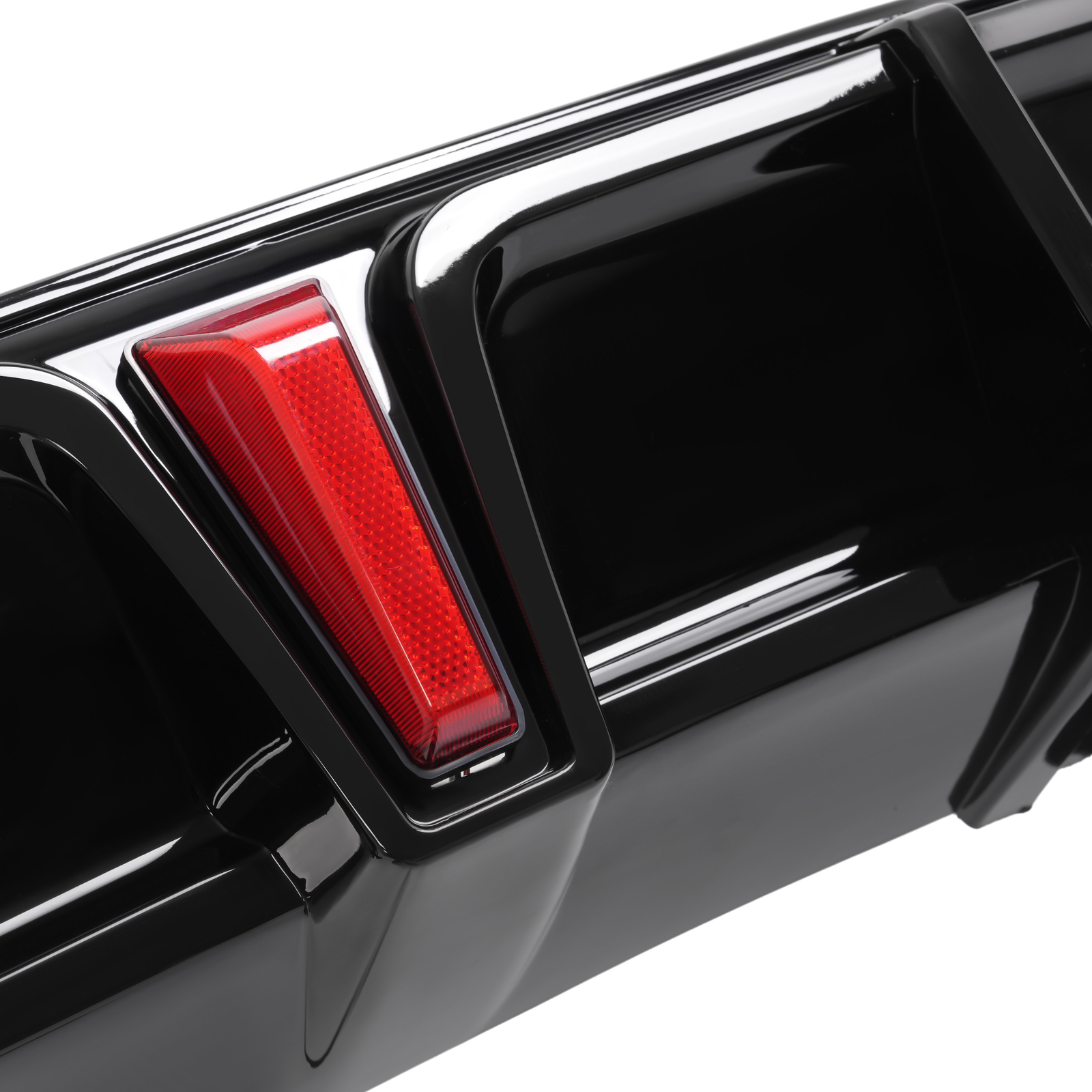 Rear Black Bumper Diffuser Lip Spoiler & Light For Honda Accord 2018-2022