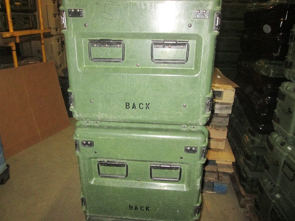 Rackmount 09U x24 Slide Out General Dynamics Composite Shock Mount Rack Case B