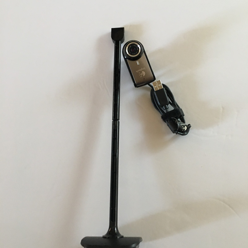 Logitech Web Cam with stick & USB Microphone Used - Fully Working