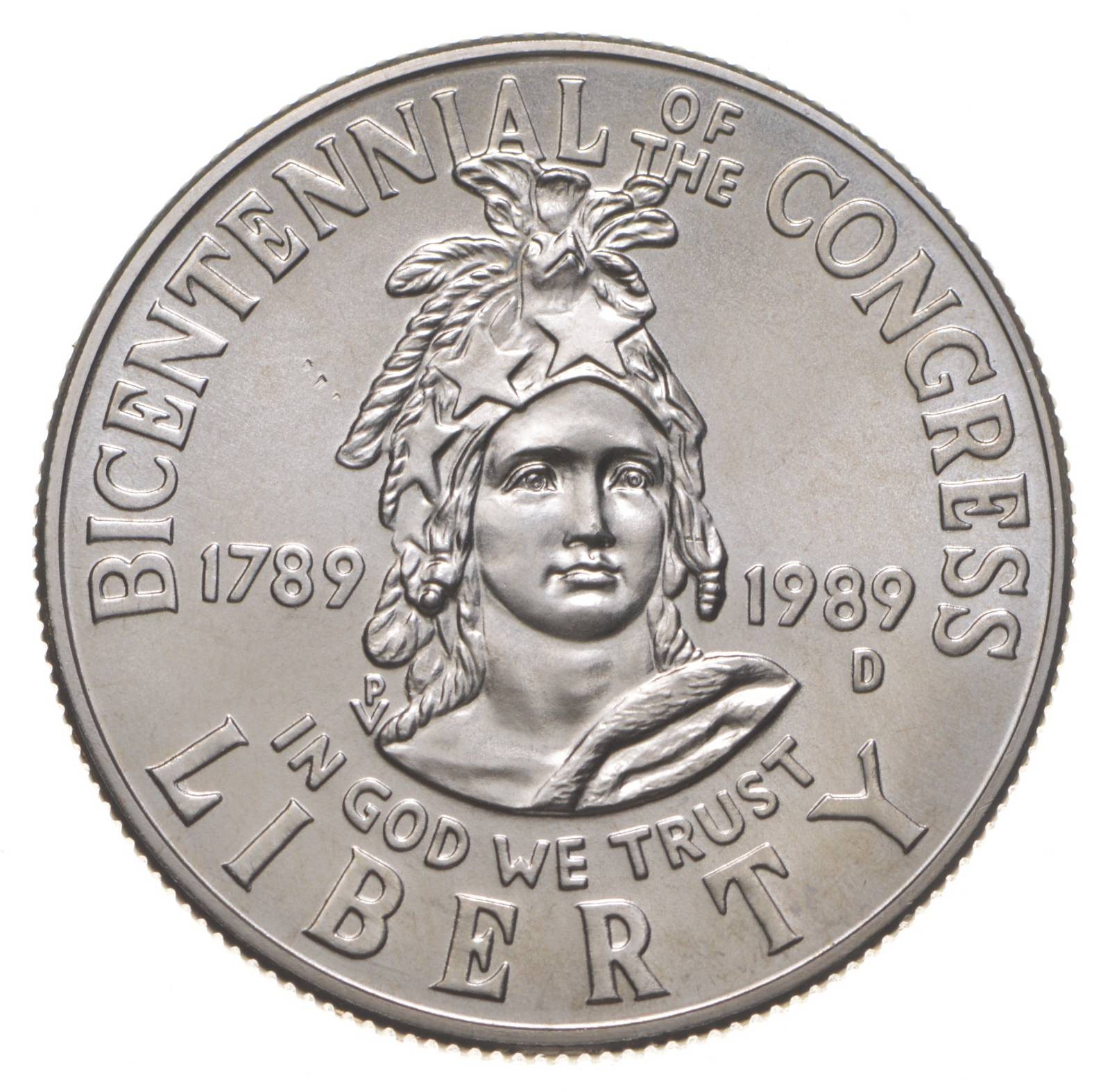 1989-D Congressional BU Unc Half Dollar US Congress 50c Commemorative