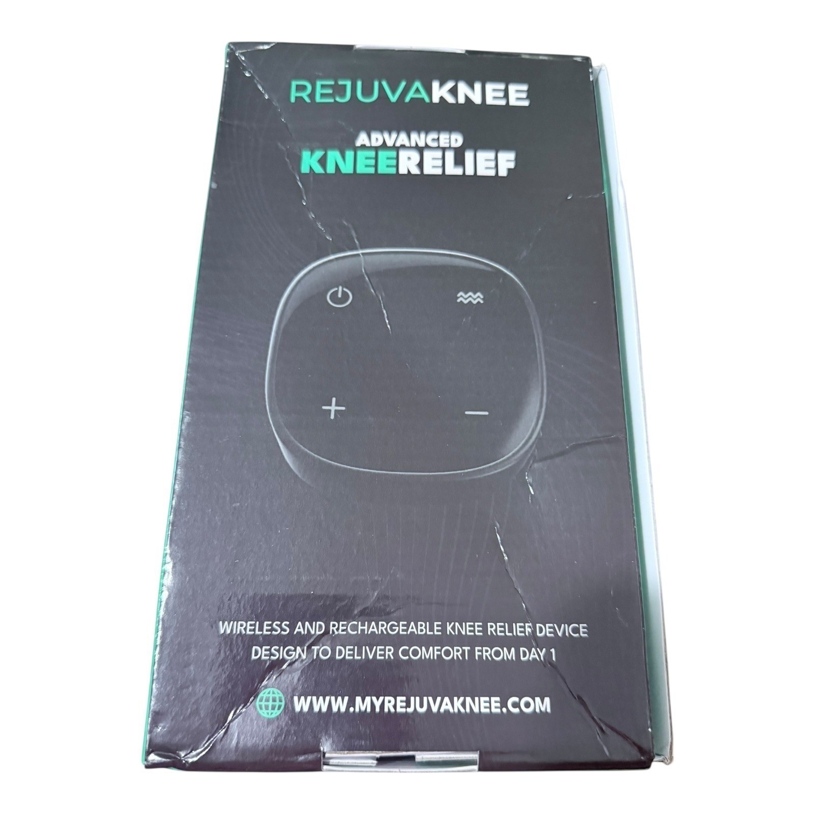 RejuvaKnee Advanced Knee Relief Wireless Rechargeable Heat Massager Grey
