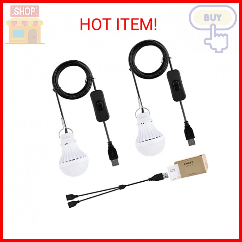 Onite USB LED Light Bulb, Emergency Backup Lighting for Camping, Garage, Power O