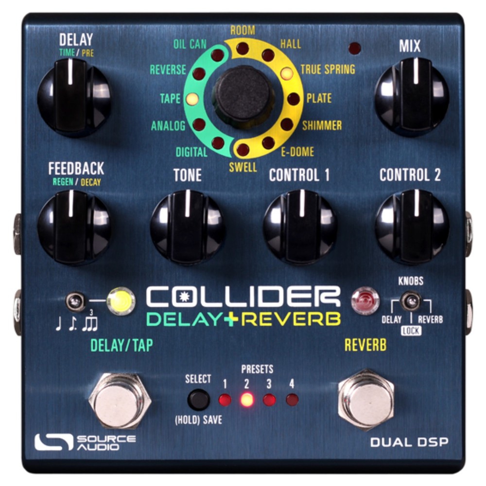 Source Audio Collider Delay/Reverb Effects Pedal
