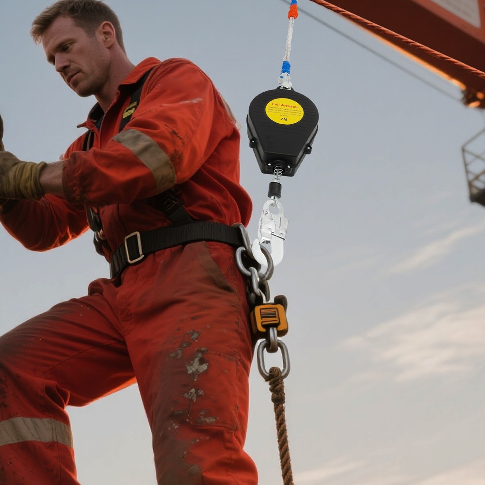 Self-Retractable Fall Arrester Fall Arrest Protector Fall Protection Gear 150kg