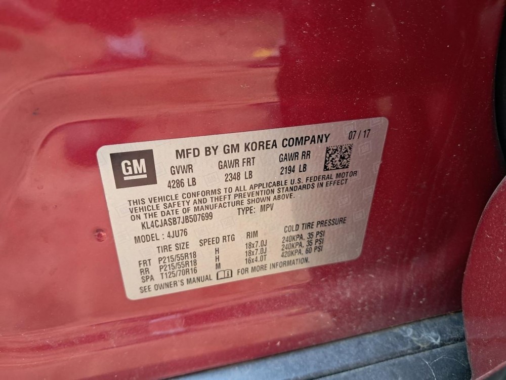 ENCORE 2018 Glove Box 4737303