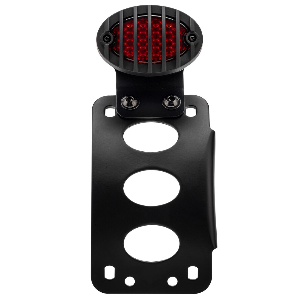 Motorcycle Side Mount License Plate Bracket Tail Light For Harley Chopper Bobber