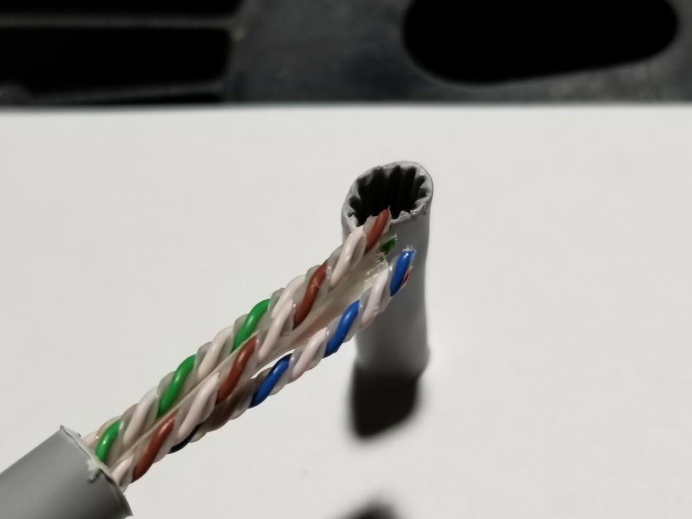 Commscope CS44R Cat6A U/UTP Network Ethernet 10G 10Gig Cable Riser Gray /100ft