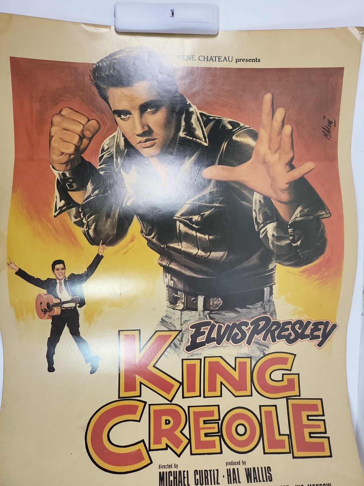 King Creole Elvis Presley Poster By René Chateau ￼ 1986 Portal Publications ￼