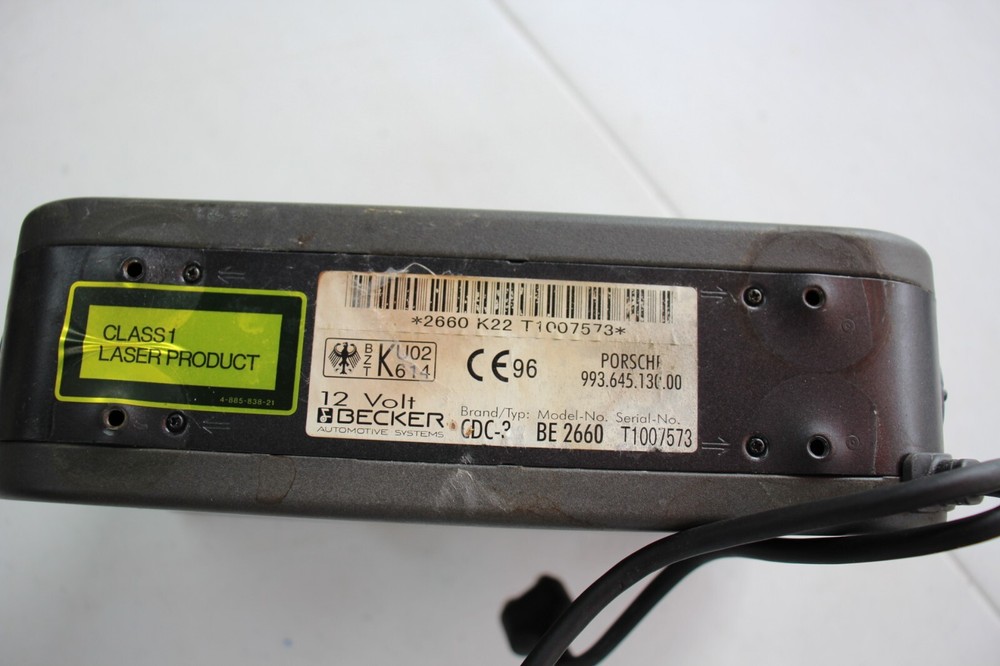 PORSCHE BOXSTER CD CHANGER 97 98 99 00 01 02