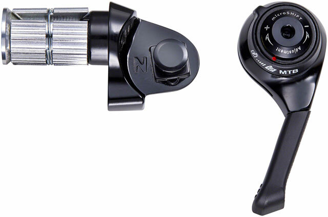 microSHIFT Right Bar End Shifter, 12-Speed Mountain, Shimano Compatible