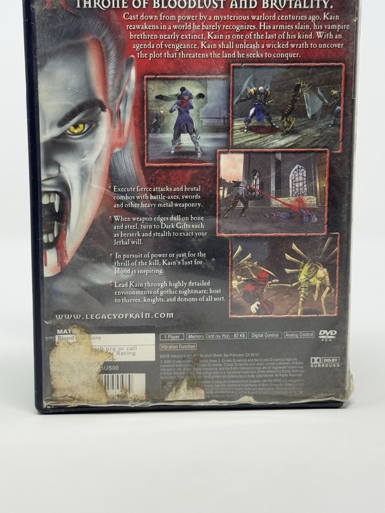 Blood Omen 2 (Authentic Case Only) for Sony PlayStation 2 *PS2* Ships Same Day