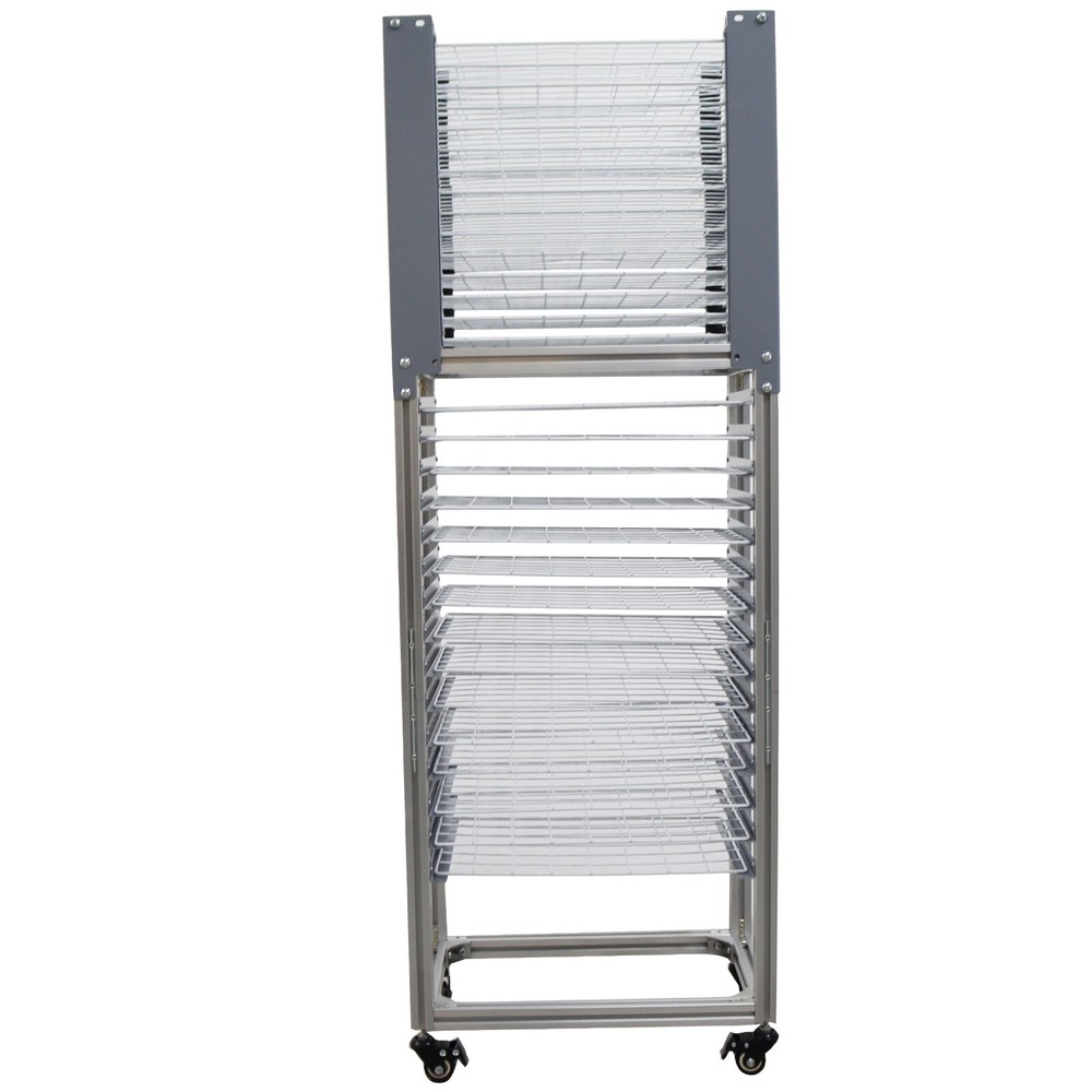 LD3040-30 Layers Ground-placed Movable Push And Flip-open Drying Rack w/Casters