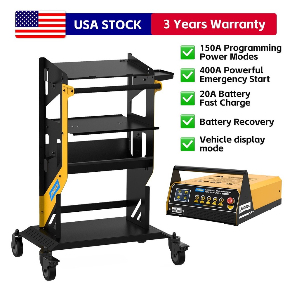 Reprogramming Power Supply ECU Battery Jump Starter Trolley Cart Rolling Tool