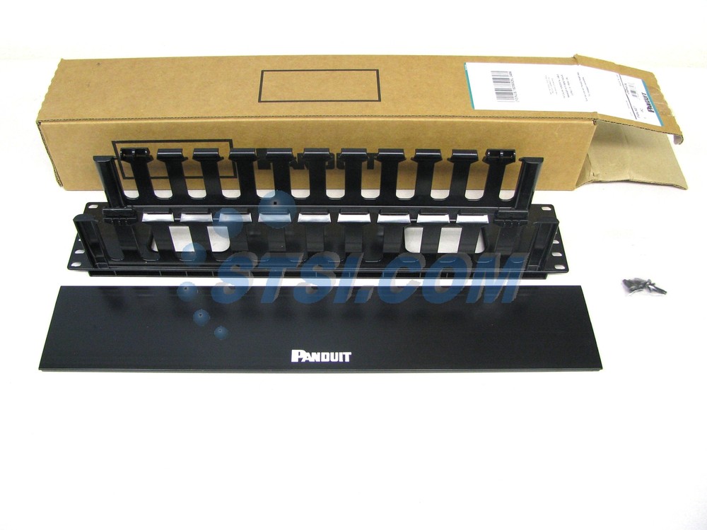 Panduit WMPHF2E 2U PatchLink Horizontal Cable Manager w/Cover, FRONT ONLY ~STSI