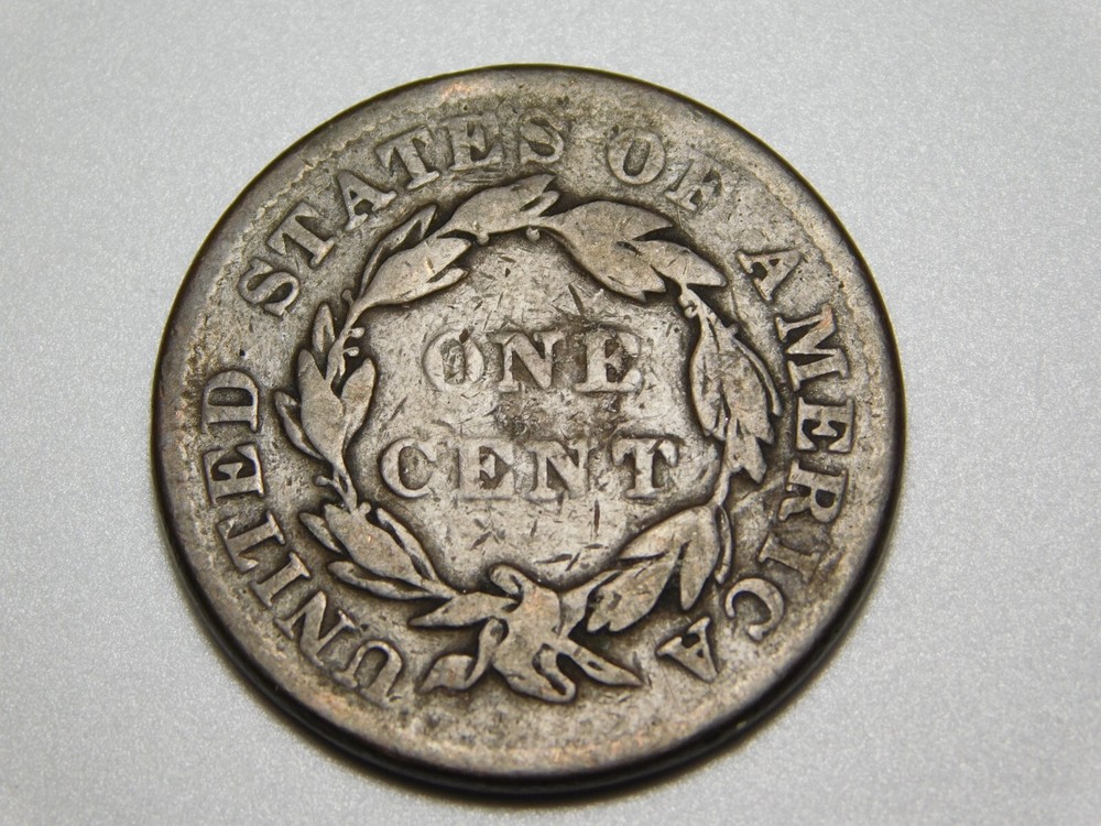 US COINS 1836 CORONET HEAD LARGE CENT
