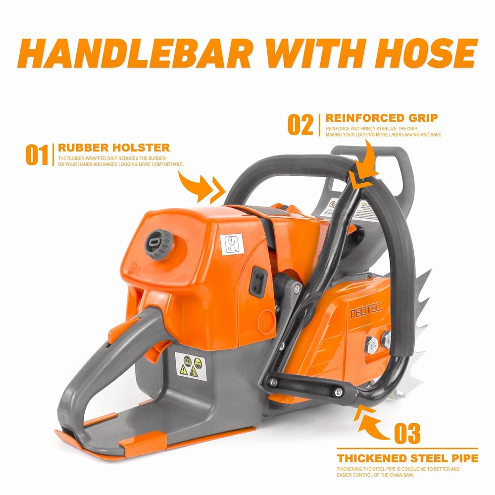 92cc Gas Chainsaw Power Head Compatible with MS660 G660 Chainsaws Without Bar