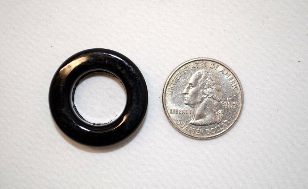 6 pcs Grommet Set, Black, Shiny Finish