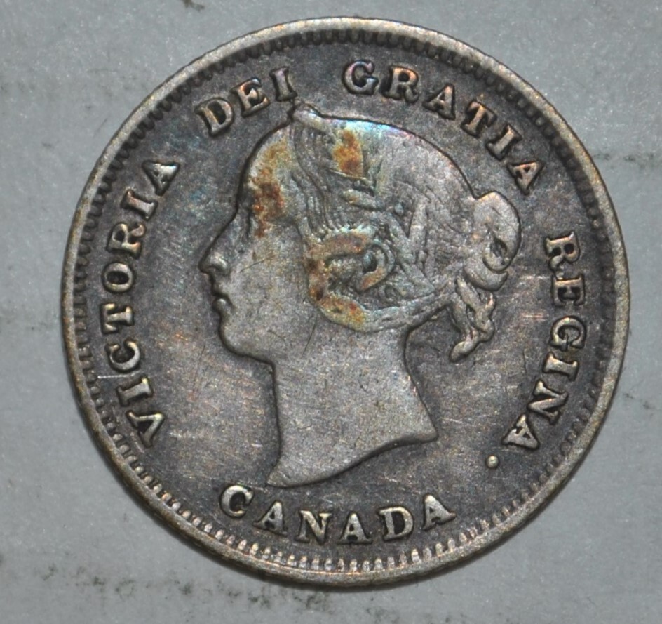 1891 Canada 5 cents VF {{{7281