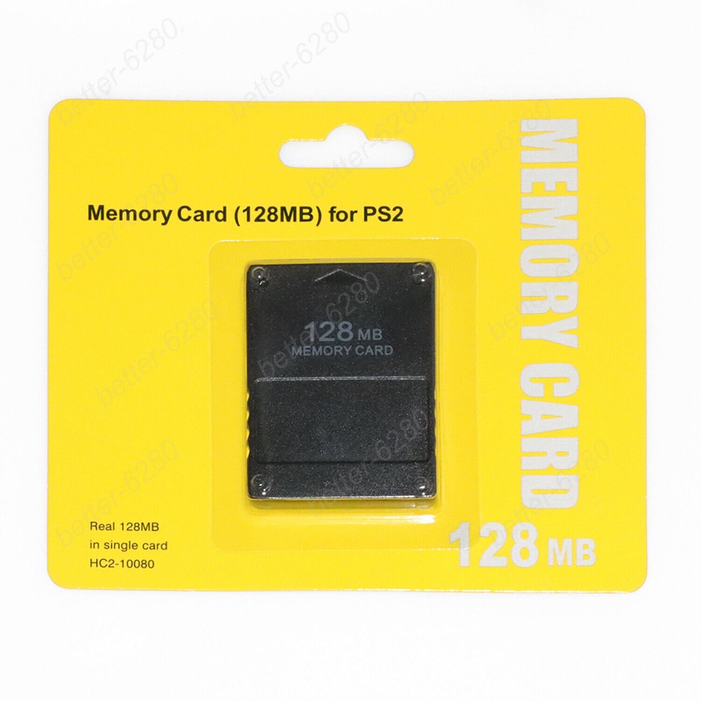 128MB Megabyte Memory Card Data For Sony PlayStation 2 PS2 Slim Game Console