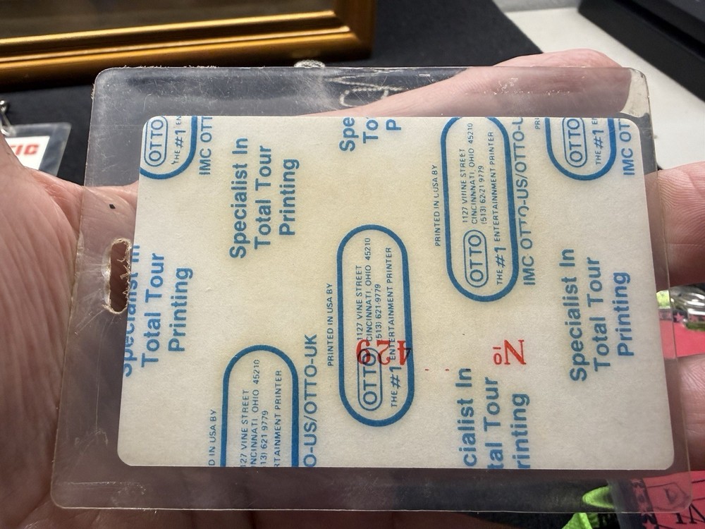 Atlantic Starr Backstage Passes Owned By Wayne Lewis & Barbara Weathers