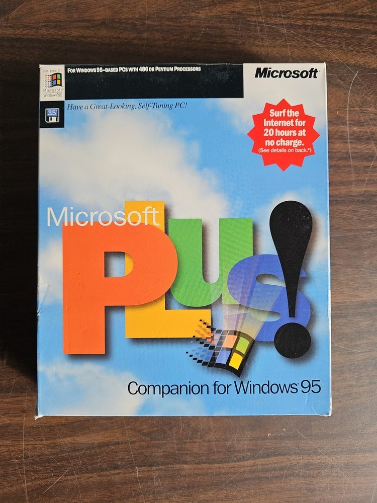 Microsoft Plus! Companion For Windows 95 Open Box
